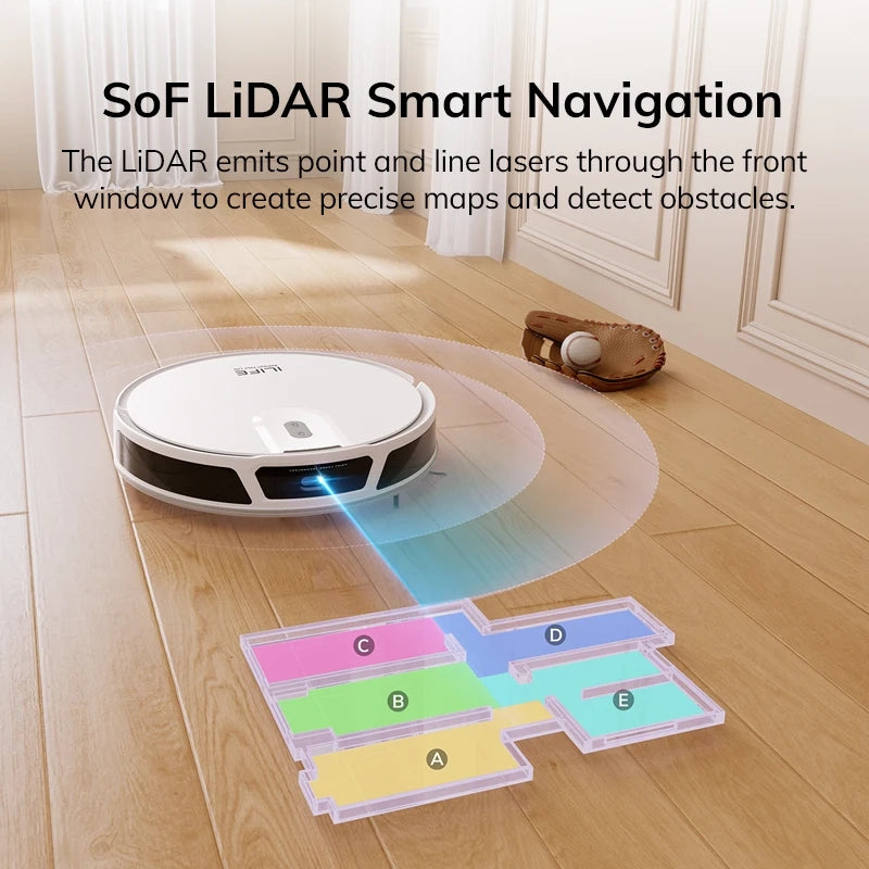 Aspirateur Robot Autonome LiDAR 5000Pa